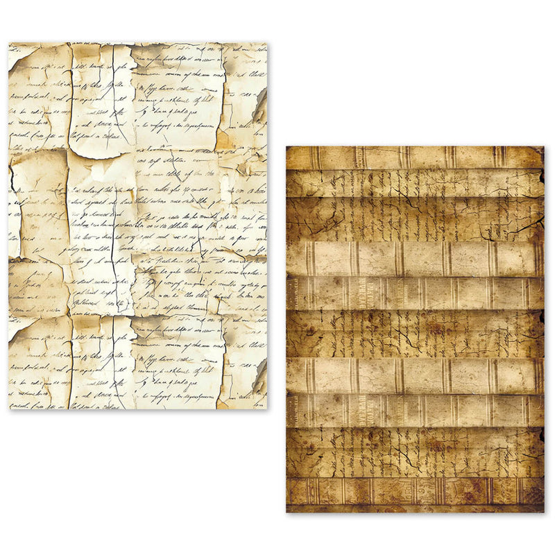 Ciao Bella A5 Tissue Paper Set of 24 Sheets - Vintage Manuscripts, ME001