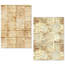 Ciao Bella A5 Tissue Paper Set of 24 Sheets - Vintage Manuscripts, ME001