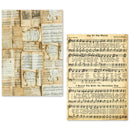 Ciao Bella A5 Tissue Paper Set of 24 Sheets - Music Sheets, ME002