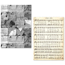 Ciao Bella A5 Tissue Paper Set of 24 Sheets - Music Sheets, ME002
