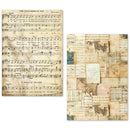 Ciao Bella A5 Tissue Paper Set of 24 Sheets - Music Sheets, ME002