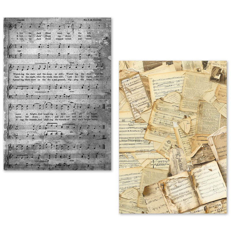 Ciao Bella A5 Tissue Paper Set of 24 Sheets - Music Sheets, ME002