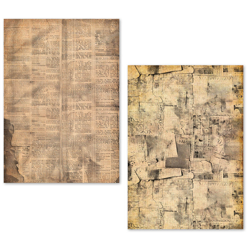 Ciao Bella A5 Tissue Paper Set of 24 Sheets - Newspapers, ME003