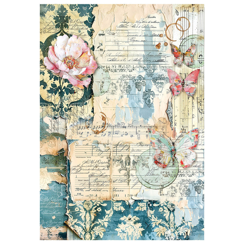 Ciao Bella Quintessential Mixed Media Rice Paper A4 Set 4Pc, MF003