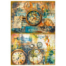 Ciao BellaPast Time Mixed Media Rice Paper A4 Set 4Pc, MF004