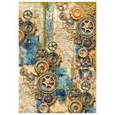 Ciao BellaPast Time Mixed Media Rice Paper A4 Set 4Pc, MF004