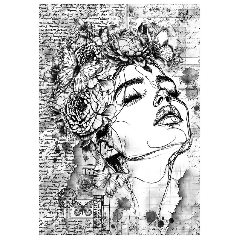 Ciao Bella Meaningful Memories Mixed Media Rice Paper A4 Set 4Pc, MF005