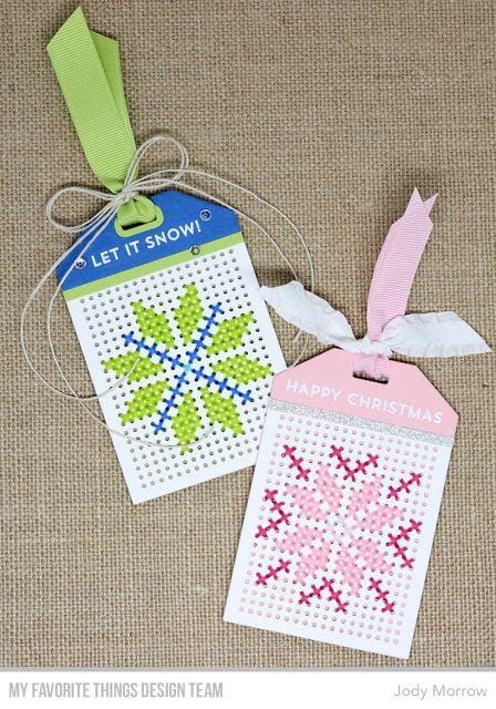 My Favorite Things Die-namics - Cross Stitch Tag, MFT-1208 Retired