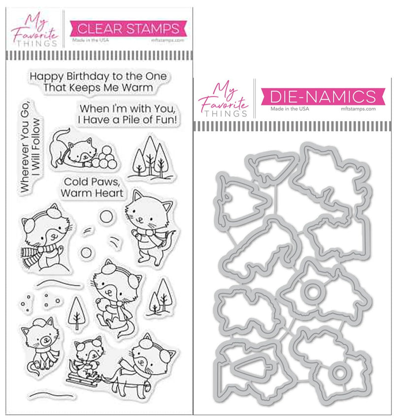 My Favorite Things  Winter Kittens Stamp & Die-namics Sets, CS-843/MFT-2667