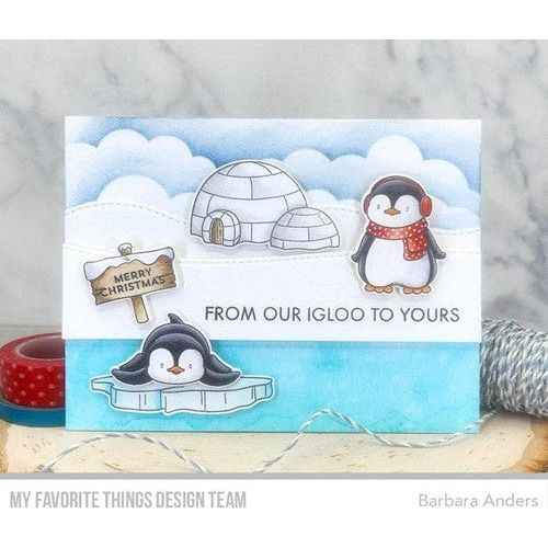 My Favorite Things YUZU Playful Penguins Stamp & Die-namics Sets, YUZU-013/2420 Retired