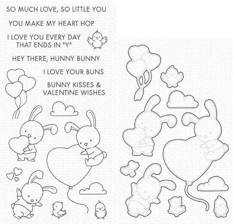 My Favorite Things YUZU Hunny Bunny Stamp & Die-namics Sets, YUZU-015/2459 Retired