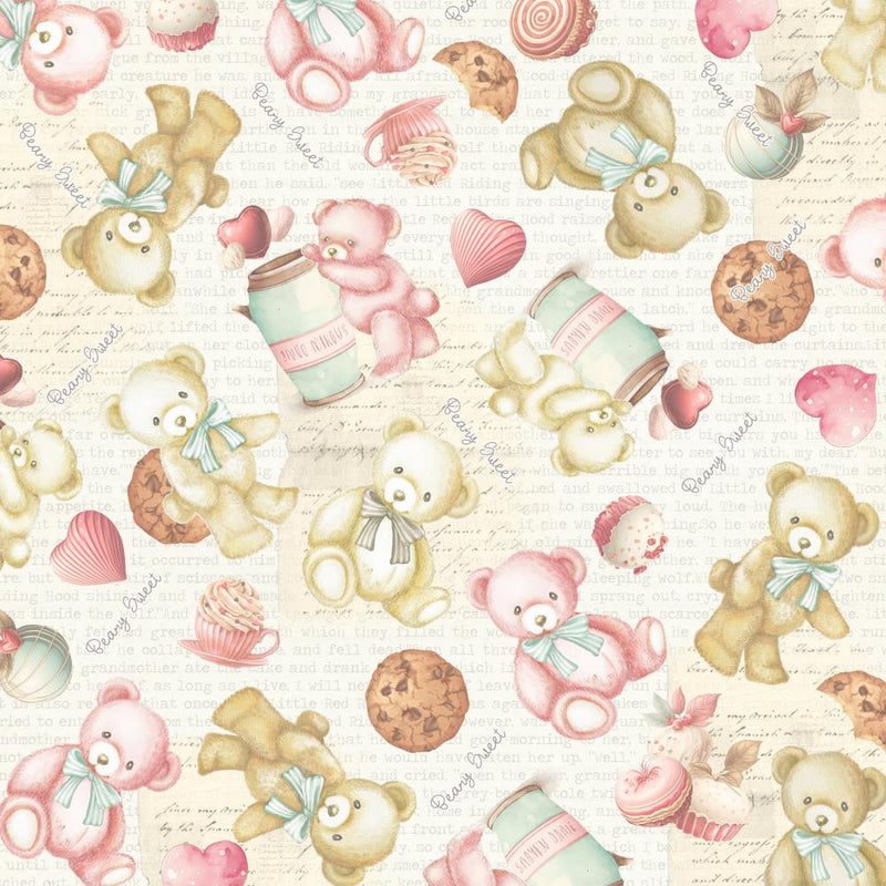 Asuka Studio - Beary Sweet - Collage Origami Paper 6"X6" 24/Pc, MP-61260