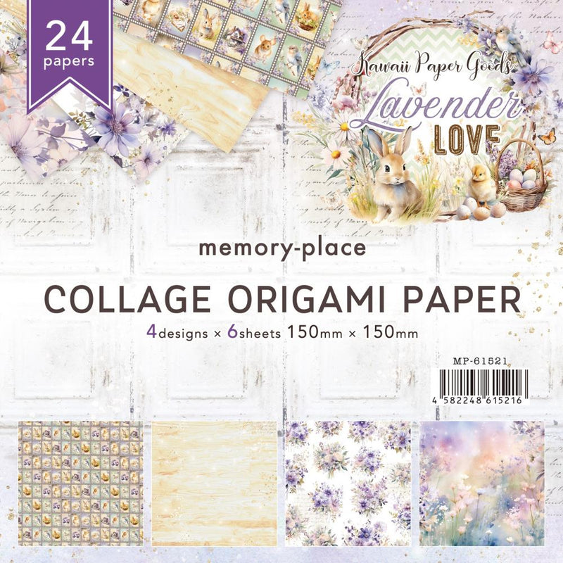 Asuka Studio - Lavender Love - Collage Origami Papers 5.9x5.9, MP-61521