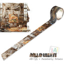 AALL & Create  - Washi Tape Roll - Painterly Petals, MT-135