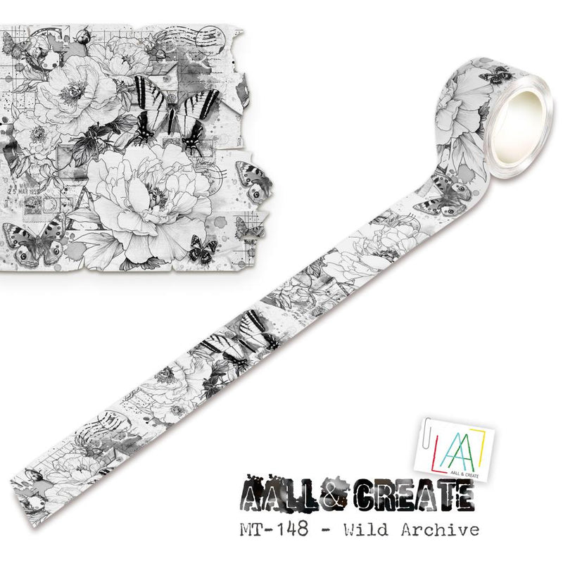 AALL & Create  - Washi Tape Roll - Wild Archive, MT-148