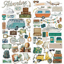 49 & Market Laser Cut Elements - Travel Diaries, MTD-35902