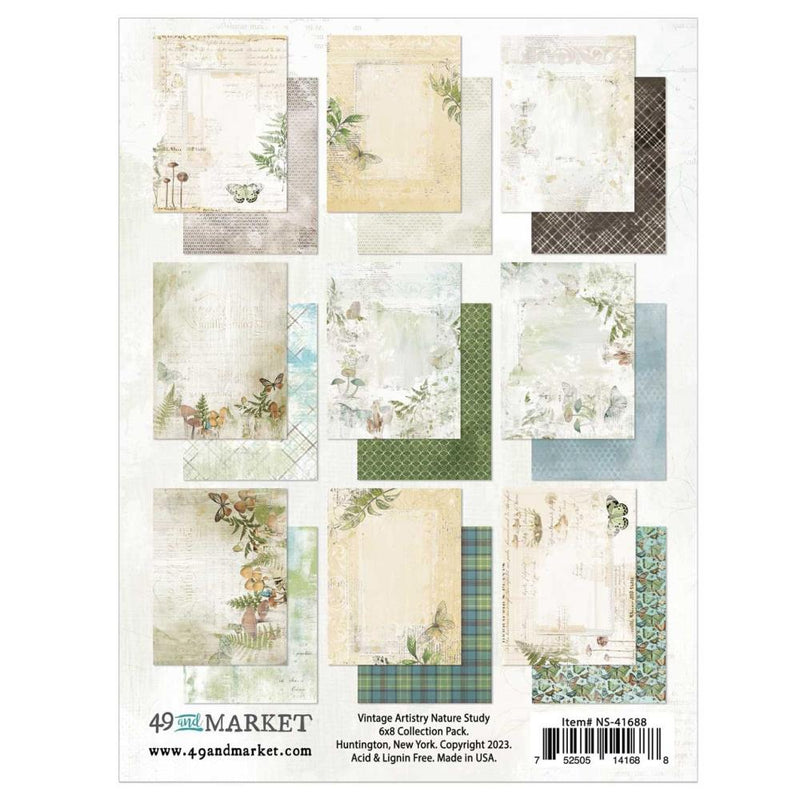 49 & Market Vintage Artistry Nature Study - 6x8 Collection Pack, NS41688