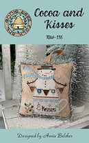 Annie Beez Folk Art Cross-Stitch Chart - Cocoa & Kisses, NW-116