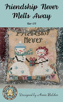 Annie Beez Folk Art Cross-Stitch Chart - Friendship Never Melts Away, NW-125