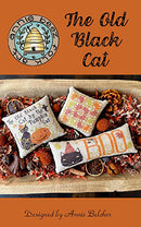 Annie Beez Folk Art Cross-Stitch Chart - The Old Black Cat, NW-129