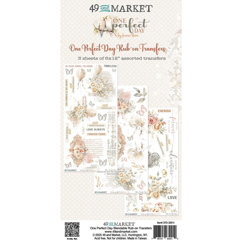 49 & Market - One Perfect Day - Rub-On Transfer Set 6x12, OFD-30914