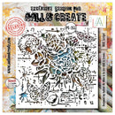 AALL & Create Stencil 6"X6" - Wilt Script, PC-255
