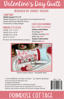 Primrose Cottage Stitches - Valentine's Day Quilt, PCS-161 Lindsey Weight