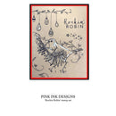 Pink Ink Designs 6x8 Clear Stamp Set - Rockin' Robin, PI179