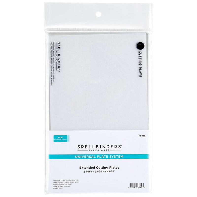 Spellbinders - Extended Cutting Plates (C) 2Pk - Clear, PL-123