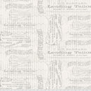 Free Spirit - Eclectic Elements Monochrome - Tailored, PWTH066.LINEN1/2 cut in 1/2yd increments Tim Holtz