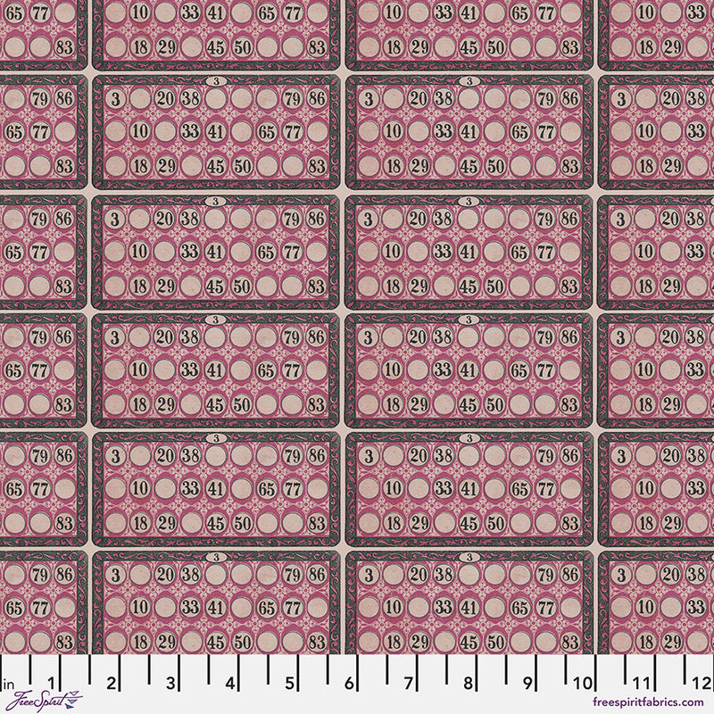 Tim Holtz Fabric - Palette PINK Fat Quarters Bundle of 10, Single Purchase