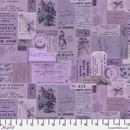 Free Spirit - Eclectic Elements Palette - Purple Ephemera, PWTH305.PURPLE0.5 cut in 1/2yd increments Tim Holtz