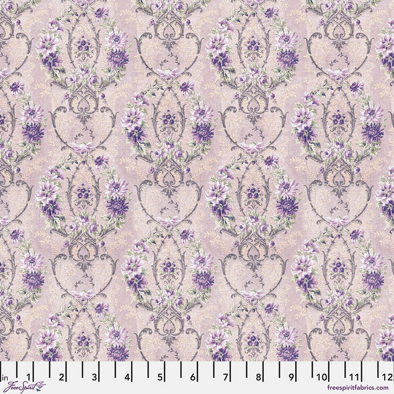 Free Spirit - Eclectic Elements Palette - Purple Wallpaper, TH307.PURPLE0.5 cut in 1/2yd increments Tim Holtz