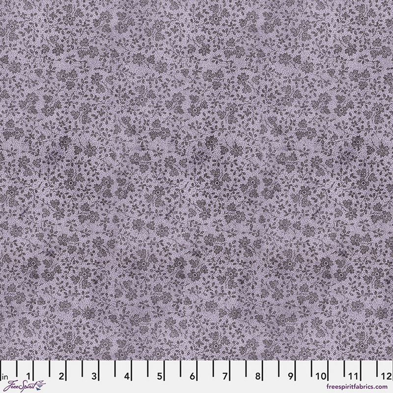 Free Spirit - Eclectic Elements Palette - Purple Tiny Print, TH308.PURPLE0.5 cut in 1/2yd increments Tim Holtz