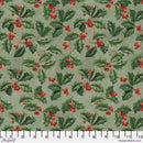 Free Spirit - Eclectic Elements Christmas Holly, PWTH337.1YD cut in 1yd increments by Tim Holtz