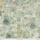 Free Spirit - Eclectic Elements Quilt Backs - Receipt, QBTH010.AQUA1/2 cut in 1/2yd increments Tim Holtz