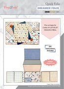 CrafTreat Scrapbook Blank Quick Folios - Dreamer - Black, Kraft and White, CQF002