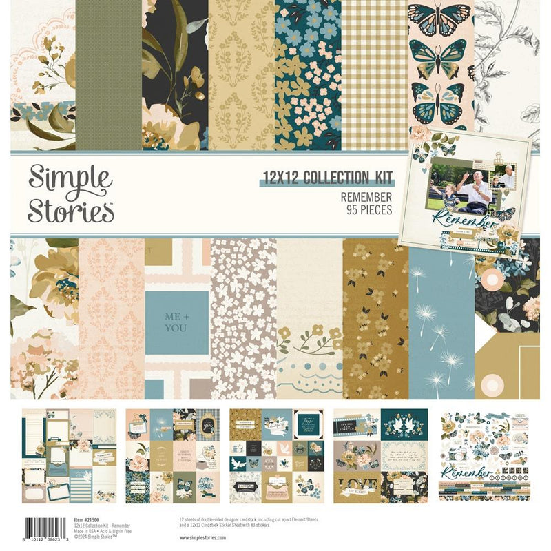 Simple Stories - 12x12 Collection Kit - Remember, REM21500