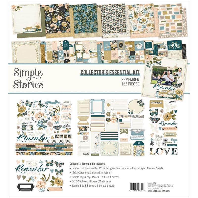Simple Stories - 12x12 Collector's Essential Kit - Remember, REM21501