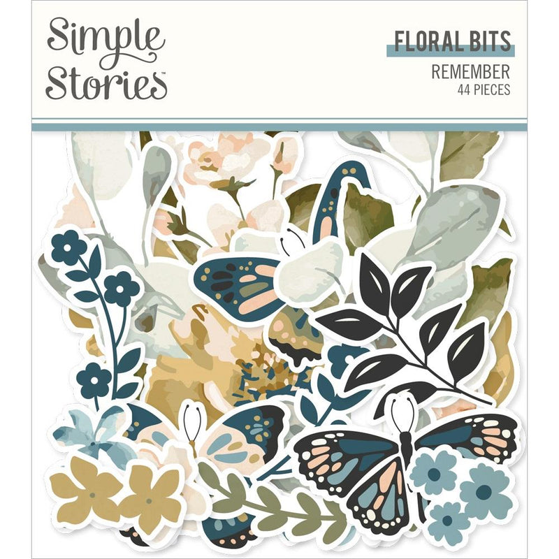 Simple Stories - Floral Bits - Remember, REM21520
