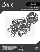 Sizzix Multi-Level A6 Texture Fades - Vault Season's Greetings, 667249 by Tim Holtz