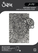 Sizzix 3-D Texture Fades EF - Tree Rings Large/A5, 667258 by Tim Holtz