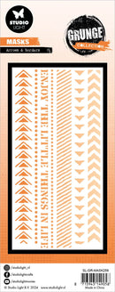 Studio Light Grunge 4.13X8.25 Stencil - Nr259 Arrows & Borders, GRMASK259