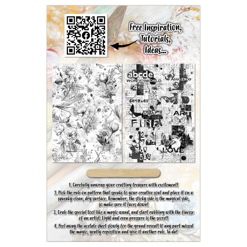 AALL & Create A5 Rub-Ons - Edgy Botanica, RO-19
