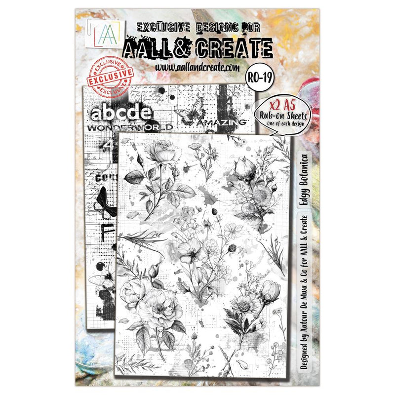 AALL & Create A5 Rub-Ons - Edgy Botanica, RO-19