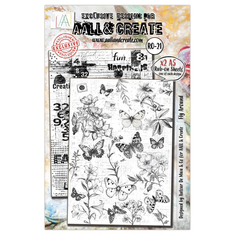 AALL & Create A5 Rub-Ons - Fly Around, RO-21