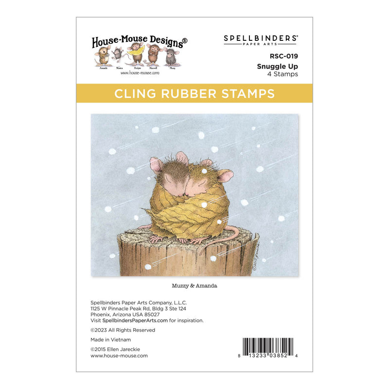 House Mouse Designs Cling Rubber Stamps - Snuggle Up, RSC-019