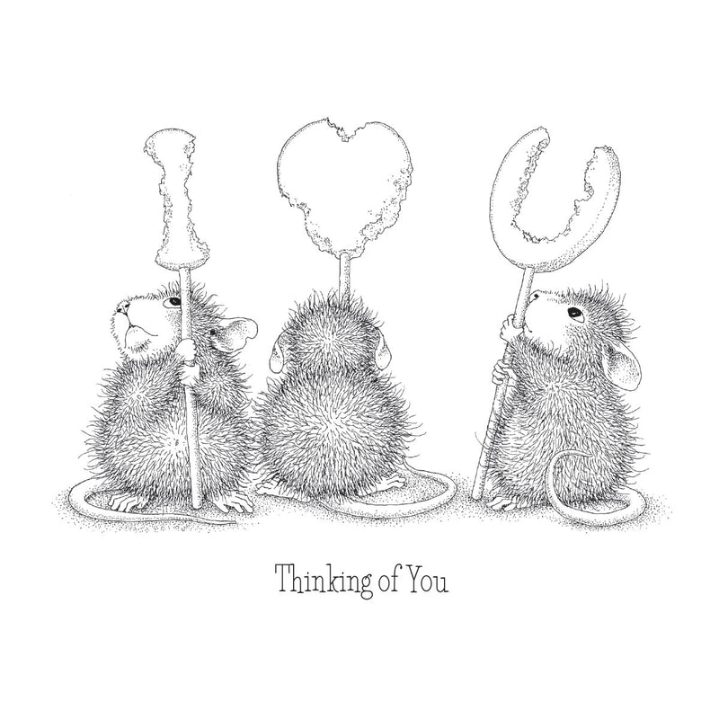 House Mouse Designs Cling Rubber Stamps - We heart You, RSC-021