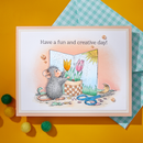 House Mouse Designs Cling Rubber Stamps - Creative Day, RSC-049