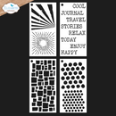 Elizabeth Craft Designs Stencils - Journal Stencils 4, S053